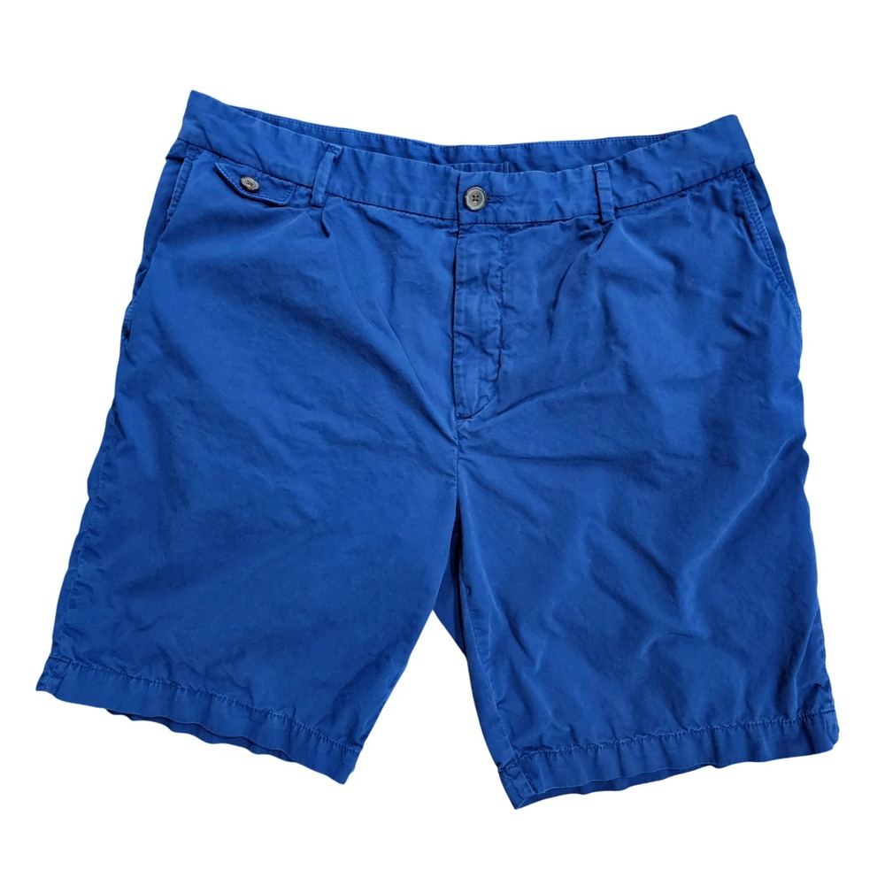 Zara‎ Men 34 Blue Chino Shorts Casual Flat Front